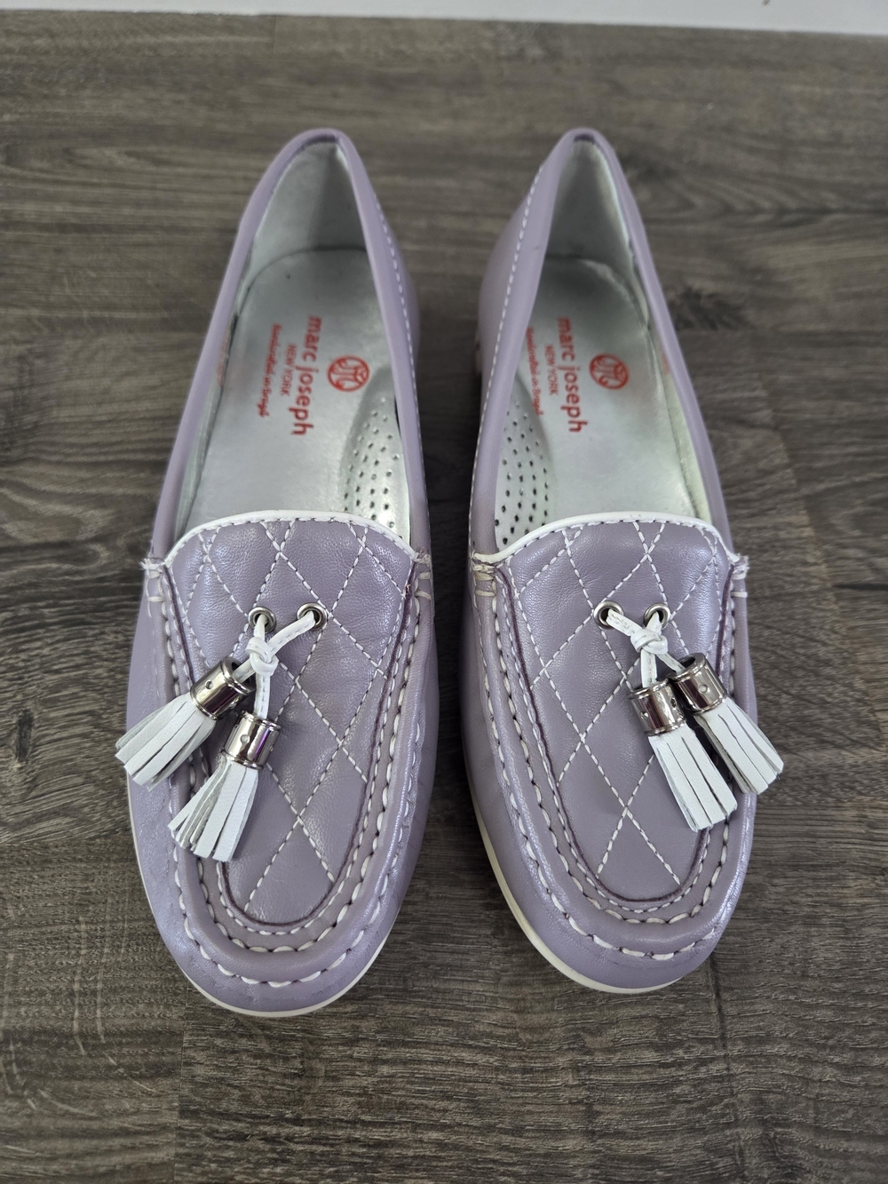 Marc Joseph Womens Leather Original Golf Mocassins Size 6